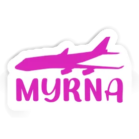 Myrna Autocollant Jumbo-Jet Image