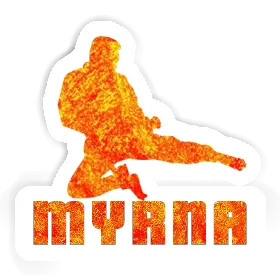 Karateka Aufkleber Myrna Image