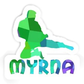 Sticker Karateka Myrna Image