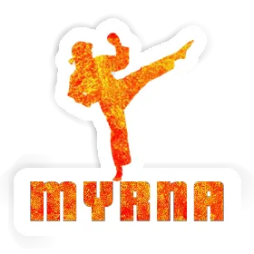 Myrna Sticker Karateka Image