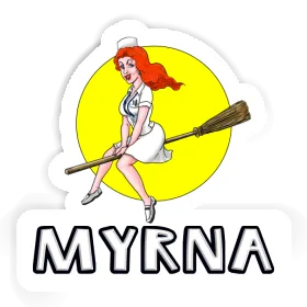 Myrna Autocollant Sorcière Image