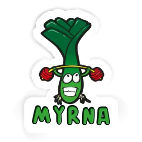 Autocollant Myrna Poireau Image