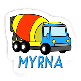 Myrna Autocollant Camion malaxeur Image