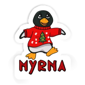Sticker Myrna Weihnachtspinguin Image