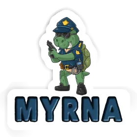 Autocollant Policier Myrna Image