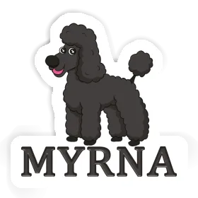 Autocollant Myrna Caniche Image