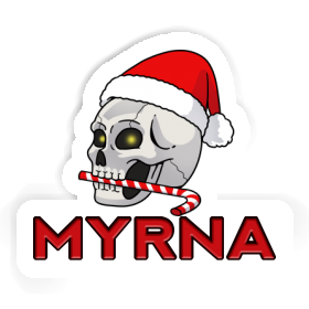 Autocollant Myrna Tête de mort Image