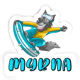 Autocollant Myrna Boarder Image
