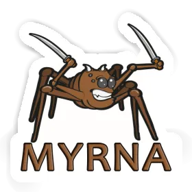 Aufkleber Kampfspinne Myrna Image