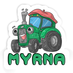 Autocollant Myrna Tracteur Image