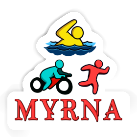 Autocollant Myrna Triathlète Image