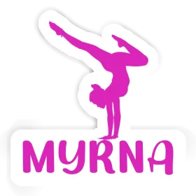 Sticker Myrna Yoga-Frau Image