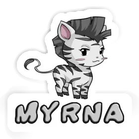 Autocollant Zèbre Myrna Image