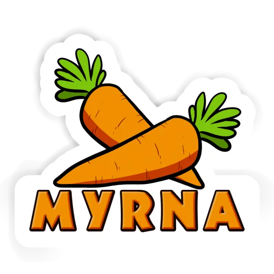 Myrna Sticker Carrot Notebook Myrna Sticker Carrot Gift package Image