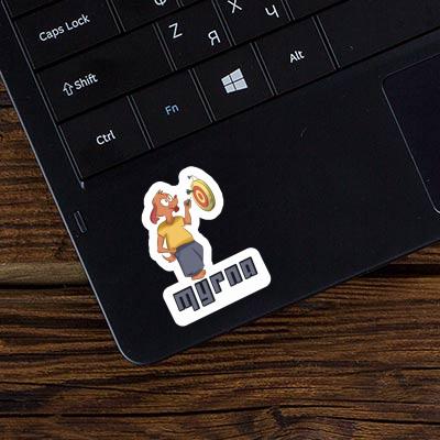 Dartspieler Sticker Myrna Notebook Dartspieler Sticker Myrna Notebook Image