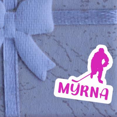 Myrna Sticker Eishockeyspielerin Notebook Image