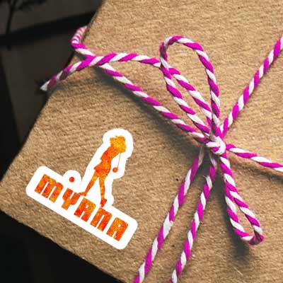 Sticker Golfer Myrna Gift package Image