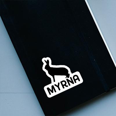 Autocollant Lapin Myrna Notebook Image