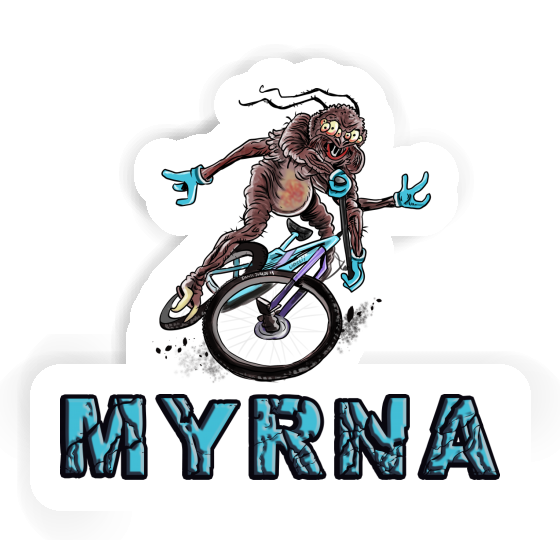 Biker Sticker Myrna Notebook Image