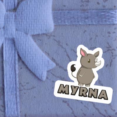 Aufkleber Myrna Nashorn Notebook Aufkleber Myrna Nashorn Gift package Image
