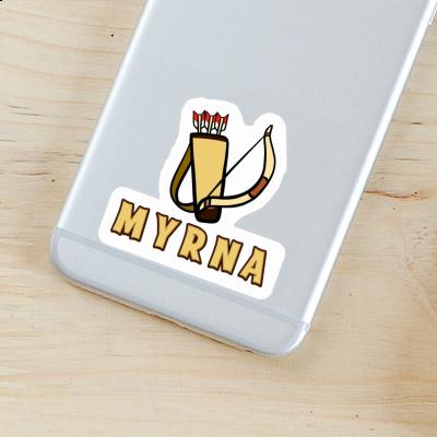 Myrna Sticker Pfeilbogen Notebook Image