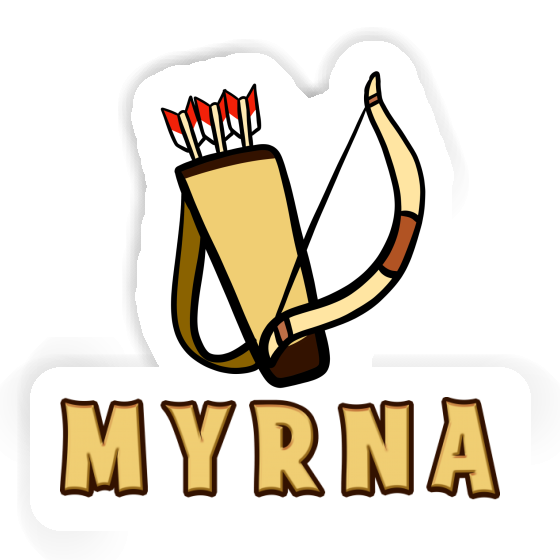 Myrna Sticker Pfeilbogen Notebook Image