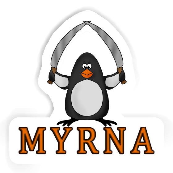 Sticker Kampfpinguin Myrna Notebook Sticker Kampfpinguin Myrna Notebook Image