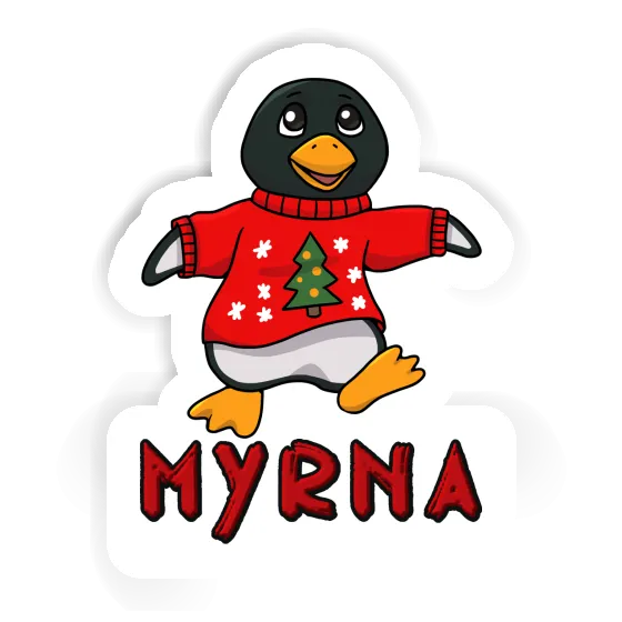 Autocollant Myrna Pingouin de Noël Notebook Autocollant Myrna Pingouin de Noël Notebook Image