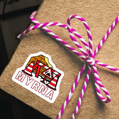 Autocollant Myrna Construction de routes Notebook Autocollant Myrna Construction de routes Gift package Image