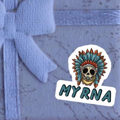 Aufkleber Baby Totenkopf Myrna Image
