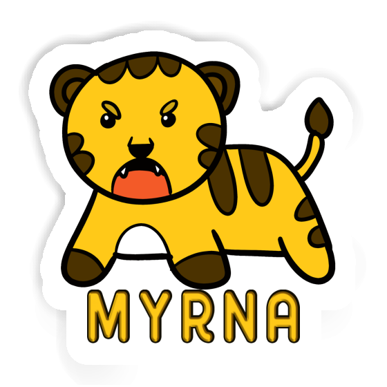 Autocollant Myrna Bébé tigre Notebook Autocollant Myrna Bébé tigre Notebook Image