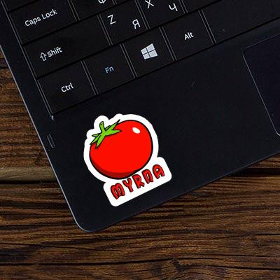 Tomato Sticker Myrna Laptop Image