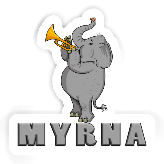 Sticker Myrna Elephant Laptop Sticker Myrna Elephant Laptop Image