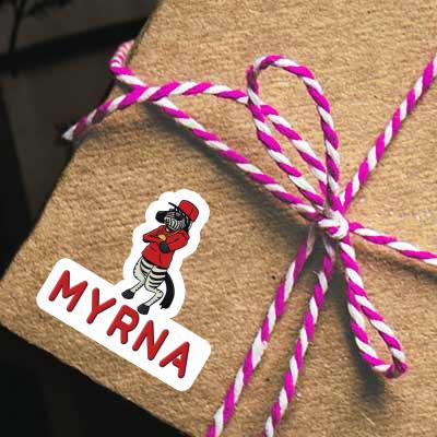 Sticker Myrna Zebra Notebook Sticker Myrna Zebra Gift package Image
