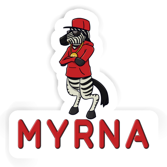 Sticker Myrna Zebra Notebook Sticker Myrna Zebra Notebook Image
