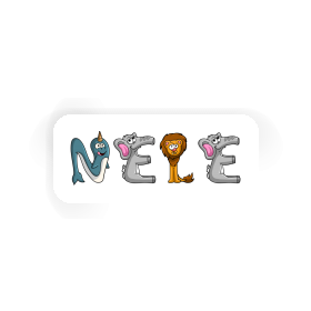 Sticker Animal Font Nele Image