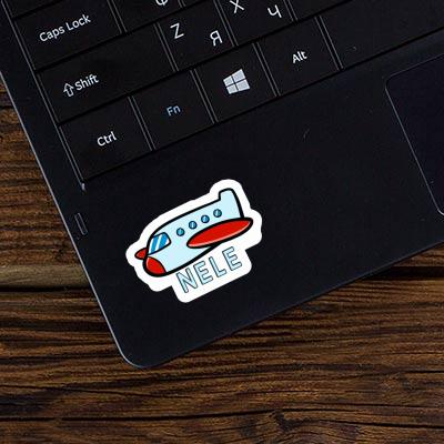 Sticker Nele Airplane Notebook Image