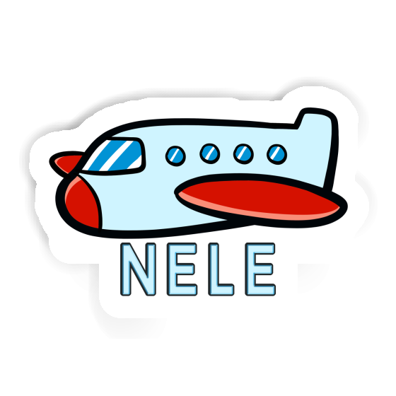 Sticker Nele Airplane Gift package Image