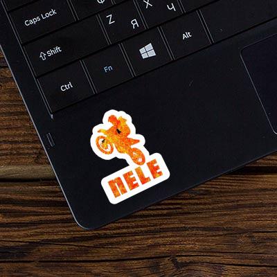 Nele Sticker Motocross Rider Laptop Image