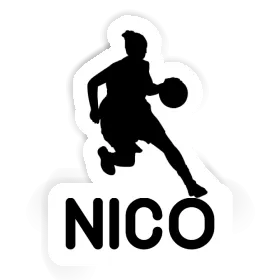 Sticker Nico Basketball Player Image