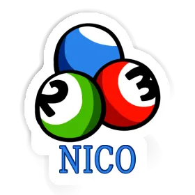 Sticker Billiard Ball Nico Image