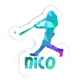 Sticker Baseball Player Nico Image