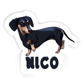 Dachshund Sticker Nico Image