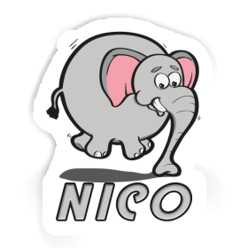 Aufkleber Elefant Nico Image