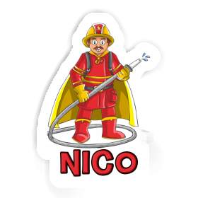 Sticker Nico Firefighter Image