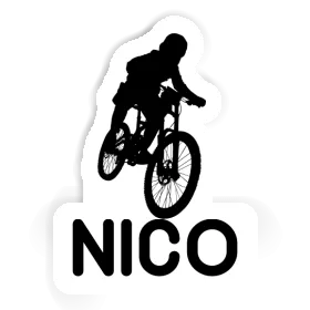 Freeride Biker Autocollant Nico Image