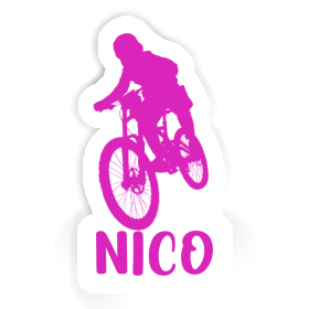 Freeride Biker Autocollant Nico Image