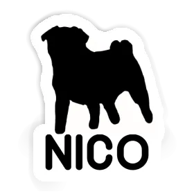 Pug Sticker Nico Image