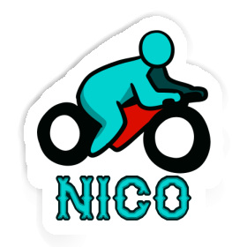 Nico Sticker Motorradfahrer Image