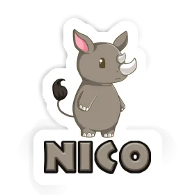 Rhino Autocollant Nico Image